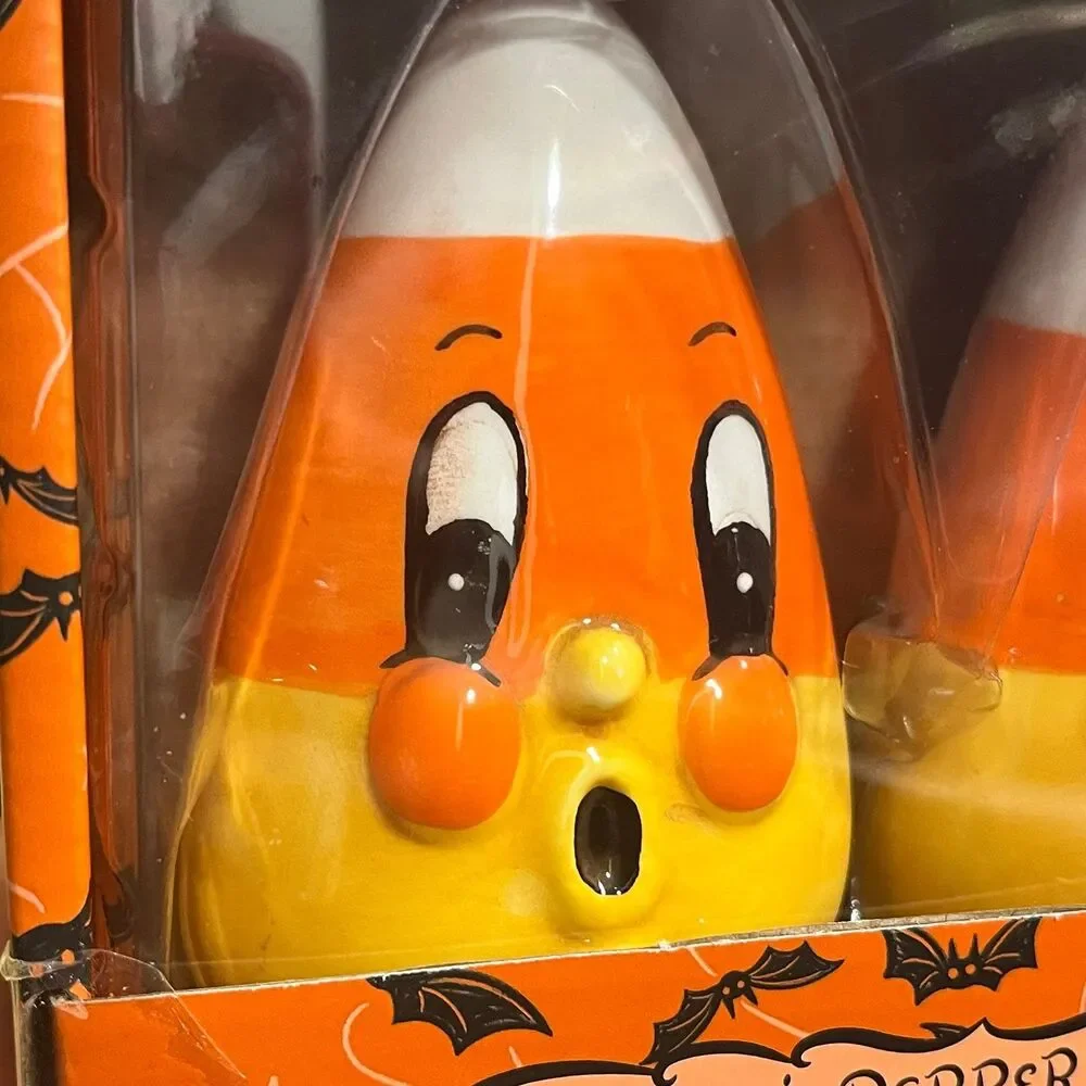 Johanna Parker Halloween Candy Corn Salt & Pepper Shakers